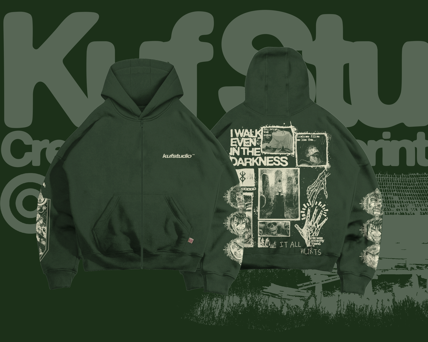 BERSERK ZIP-UP HOODIE