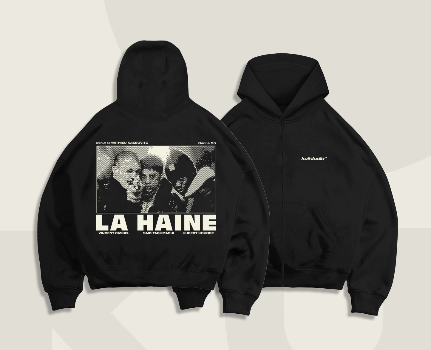 LA HAINE ZIP-UP HOODIE