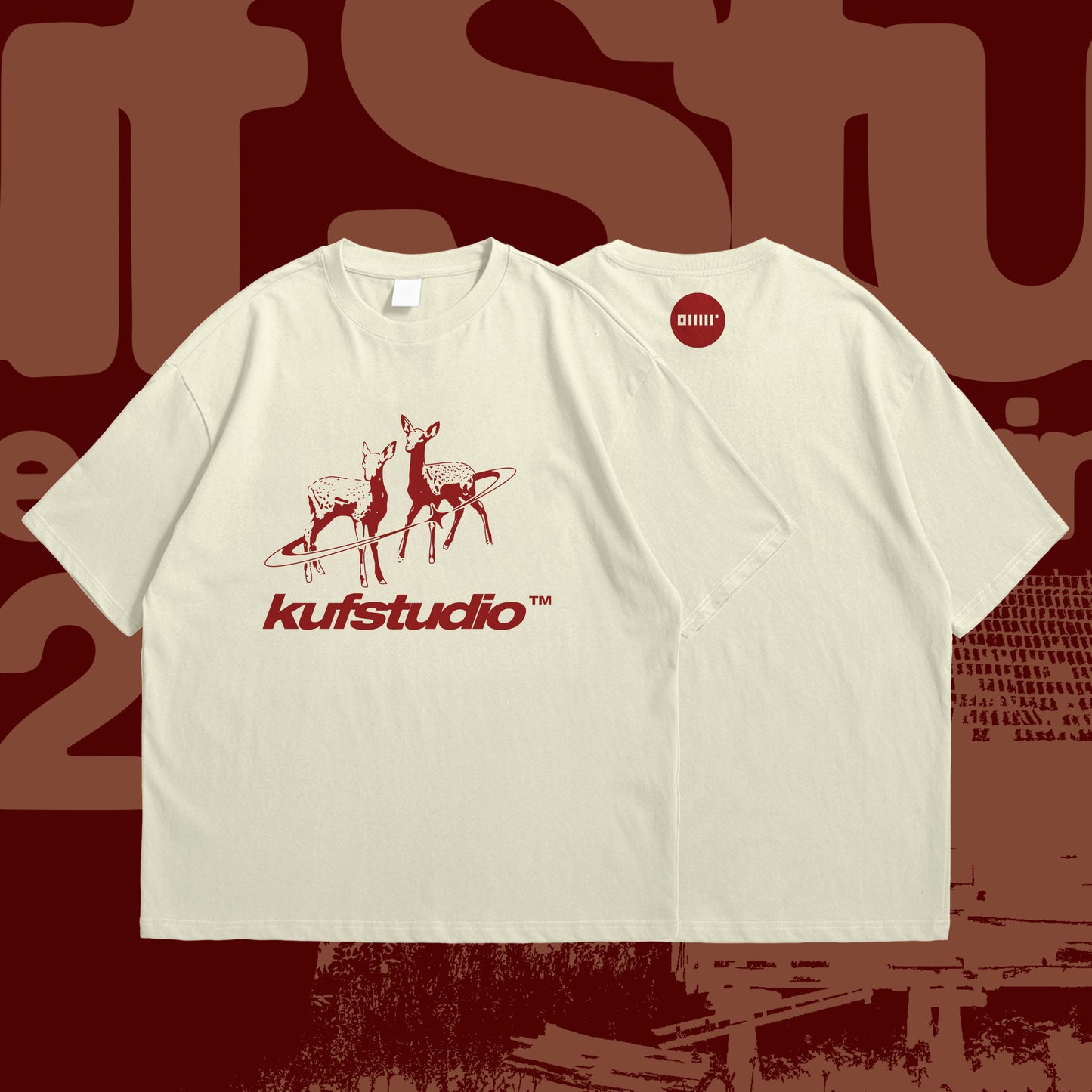 KUF STUDIO DEER BASIC T-SHIRT