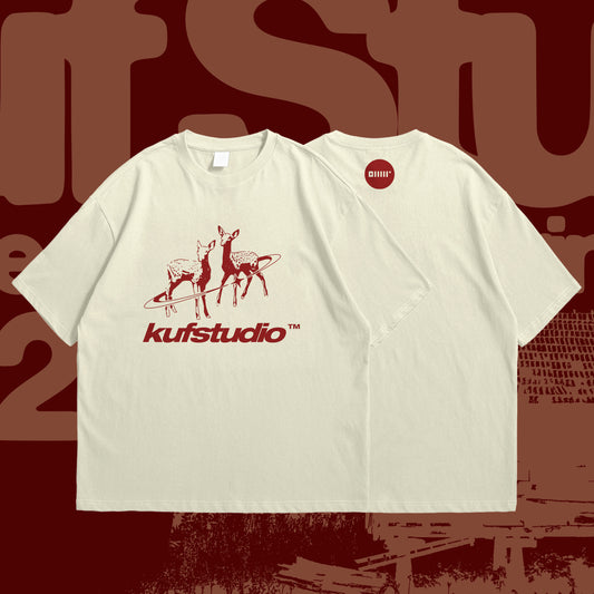 KUF STUDIO DEER BASIC T-SHIRT