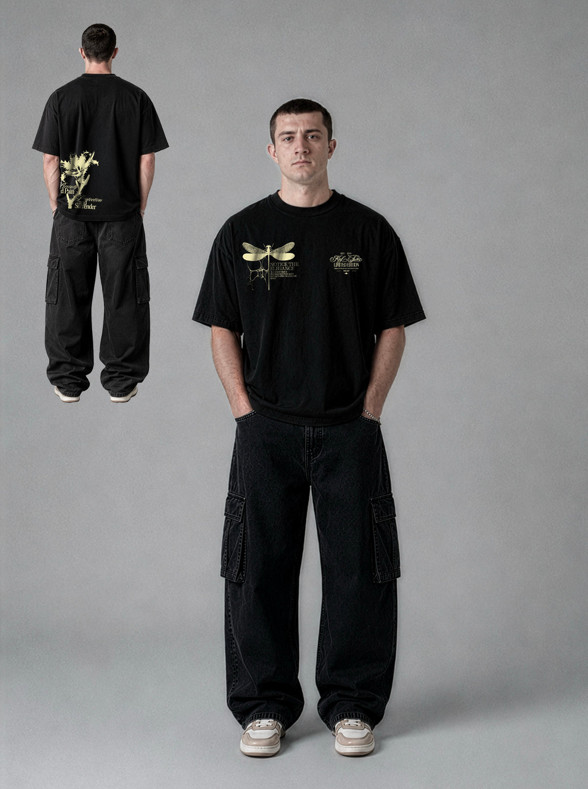 Dragonfly & Thony Lily Unisex Pamuk Tişört