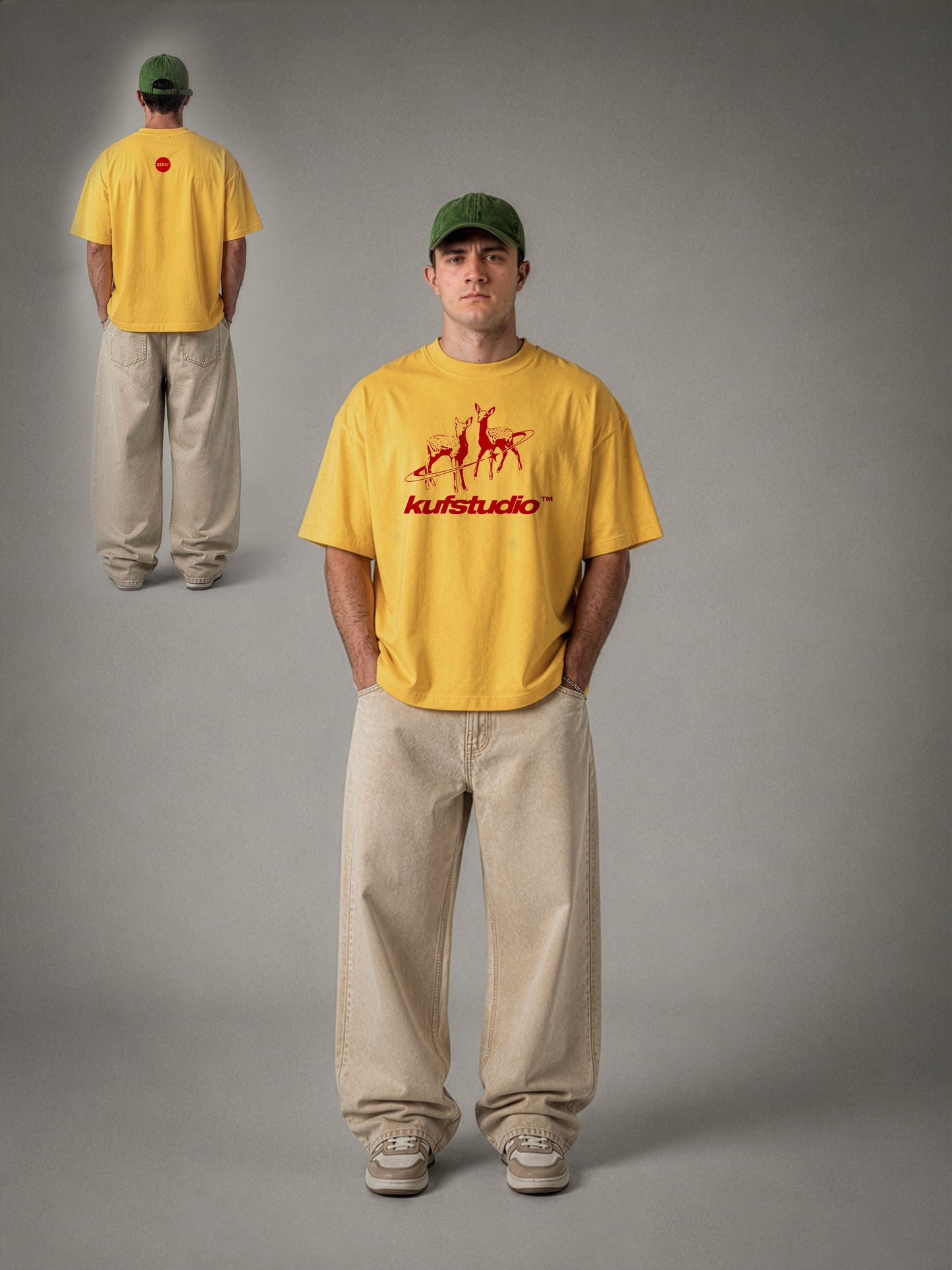 KUF STUDIO DEER BASIC T-SHIRT