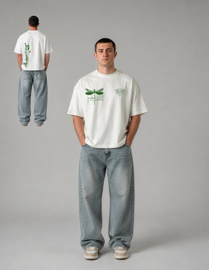 Dragonfly & Back To The Nature Unisex Pamuk Tişört