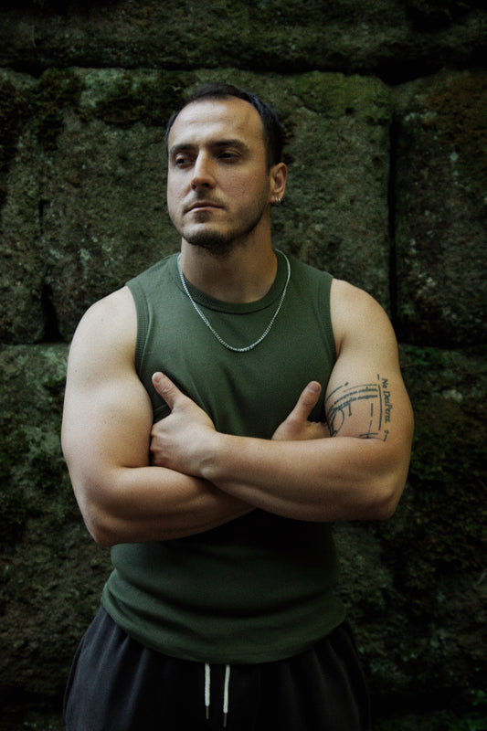 Erkek Basic Fitilli Kumaş Sporcu Atlet