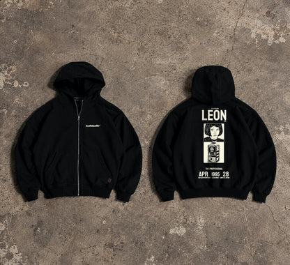 Leon The Professional Unisex Fermuarlı Hoodie
