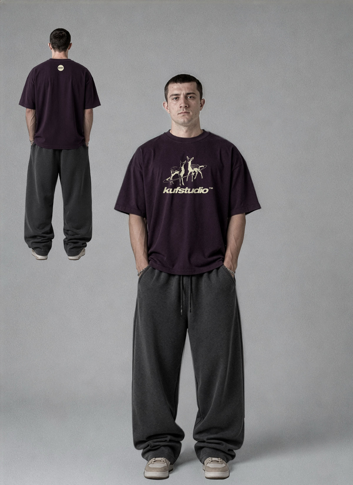 KUF STUDIO DEER BASIC T-SHIRT