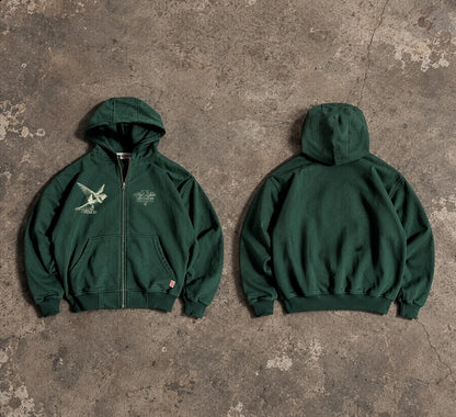 Swallow Period Unisex Fermuarlı Hoodie
