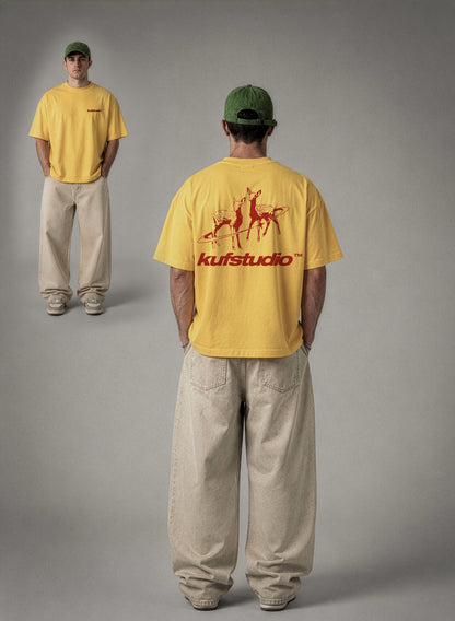 KUF STUDIO DEER BASIC T-SHIRT