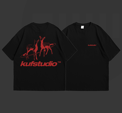 KUF STUDIO DEER BASIC T-SHIRT