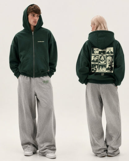Badi Unisex Fermuarlı Hoodie