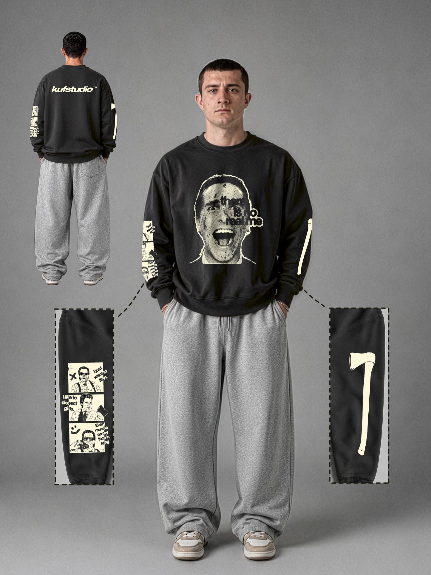 PATRICK BATEMAN SWEATSHIRT