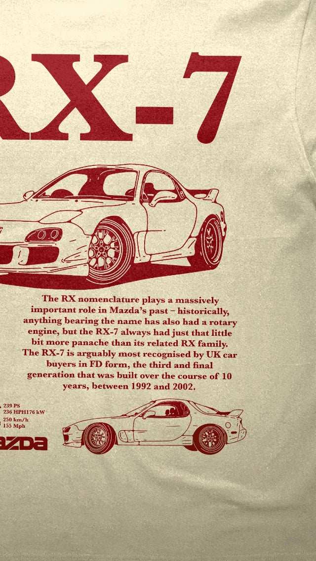 RX-7 T-SHIRT