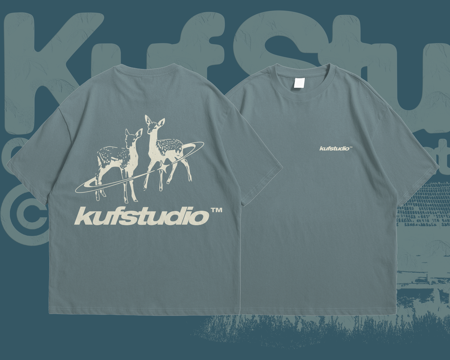 KUF STUDIO DEER BASIC T-SHIRT