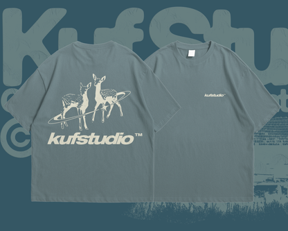 KUF STUDIO DEER BASIC T-SHIRT