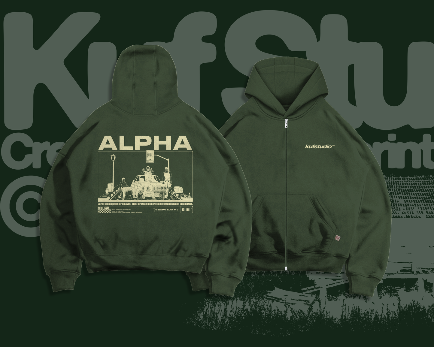 ALPHA ZIP-UP HOODIE