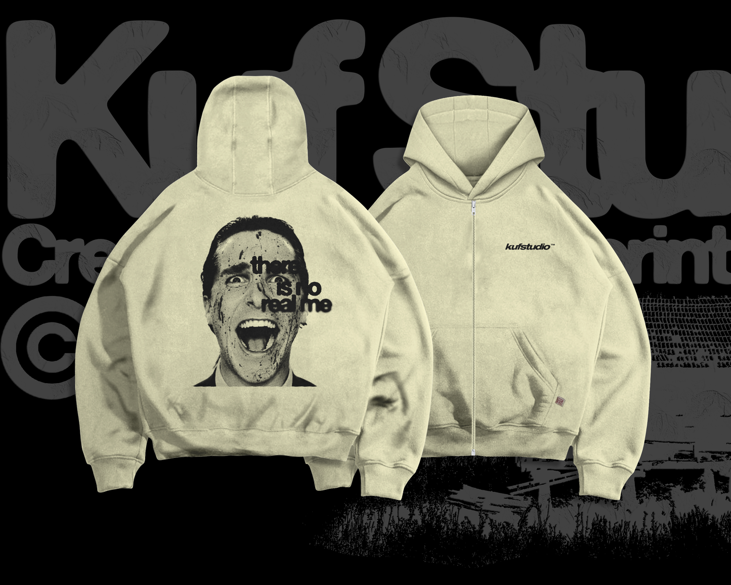 PATRICK BATEMAN ZIP-UP HOODIE
