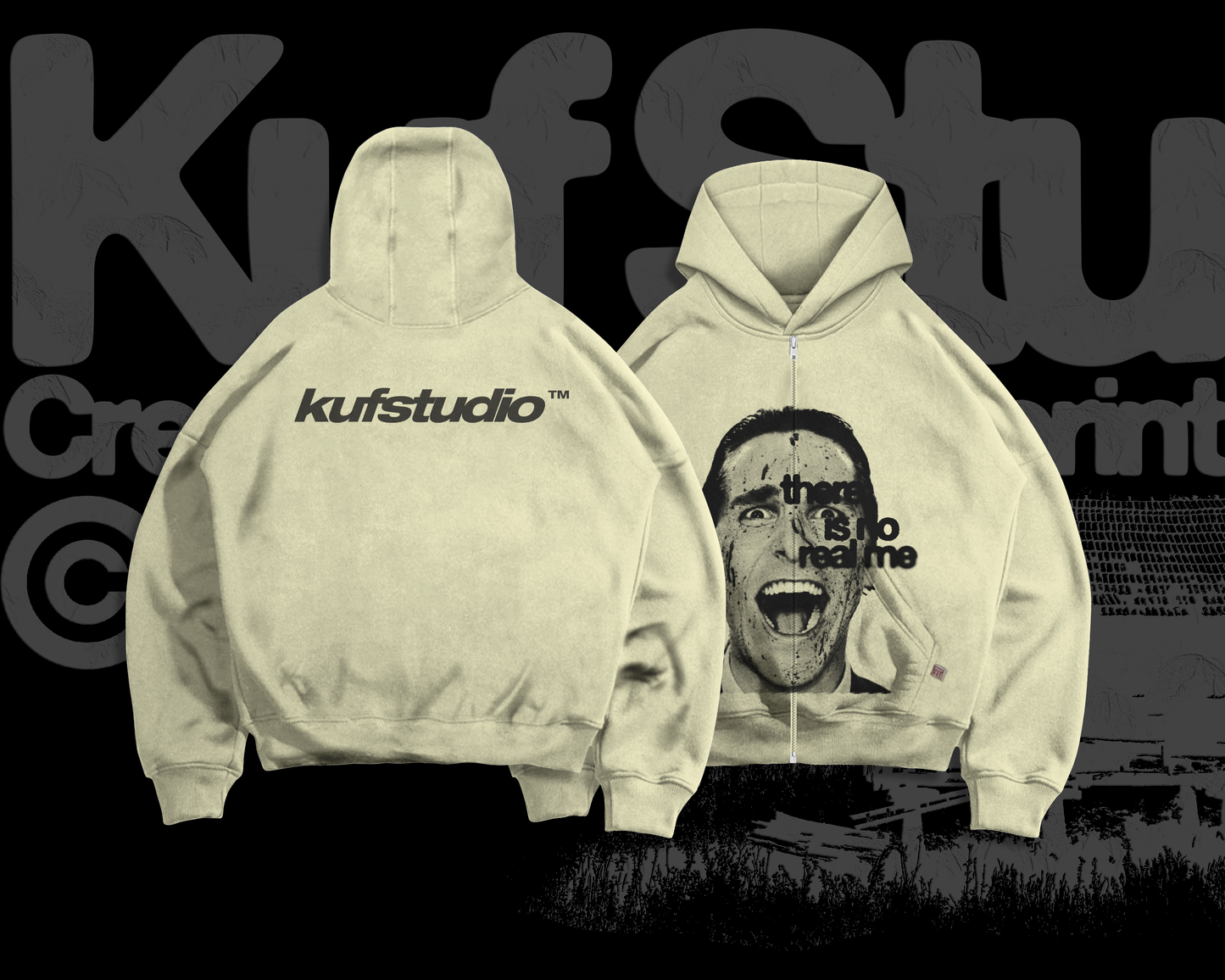 PATRICK BATEMAN ZIP-UP HOODIE