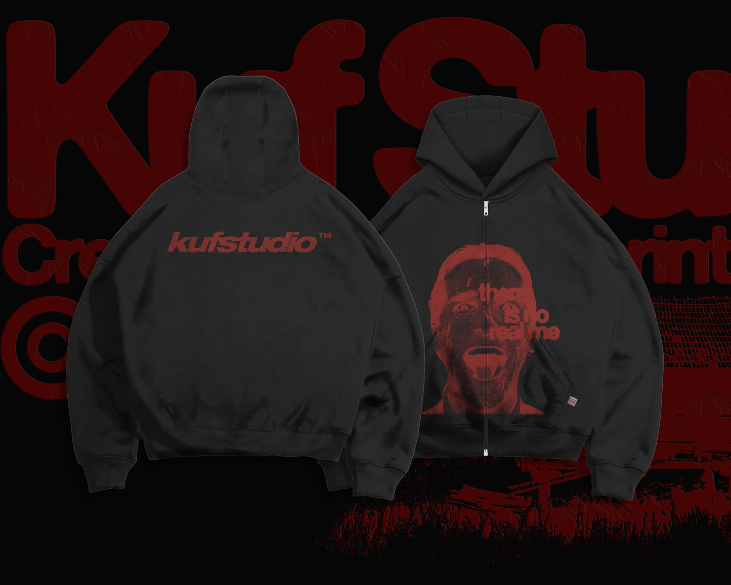 PATRICK BATEMAN ZIP-UP HOODIE