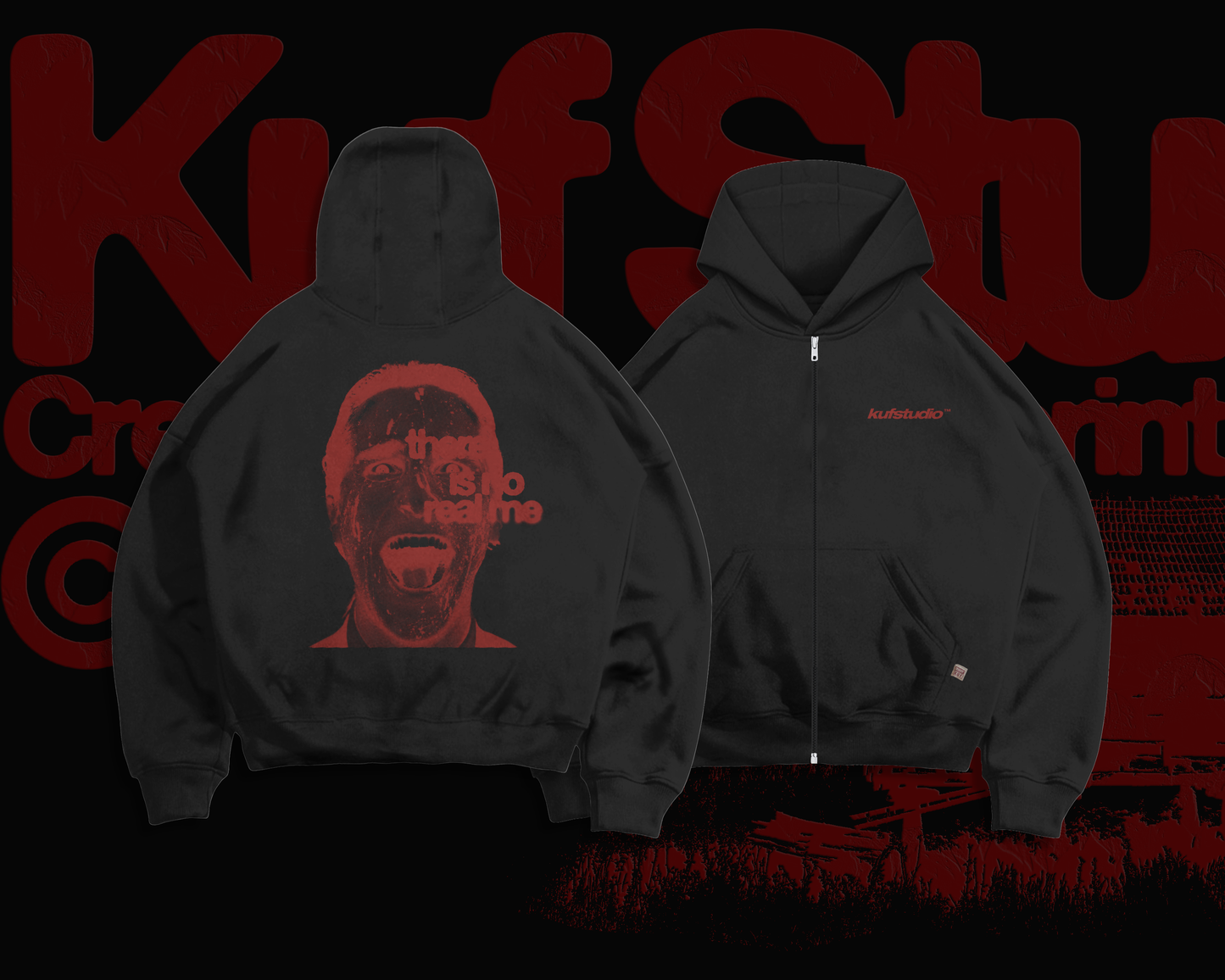 PATRICK BATEMAN ZIP-UP HOODIE