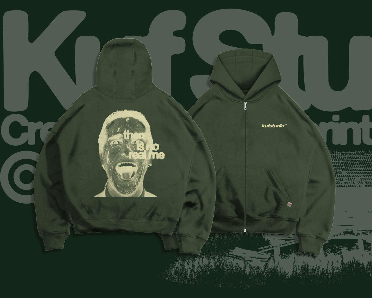PATRICK BATEMAN ZIP-UP HOODIE
