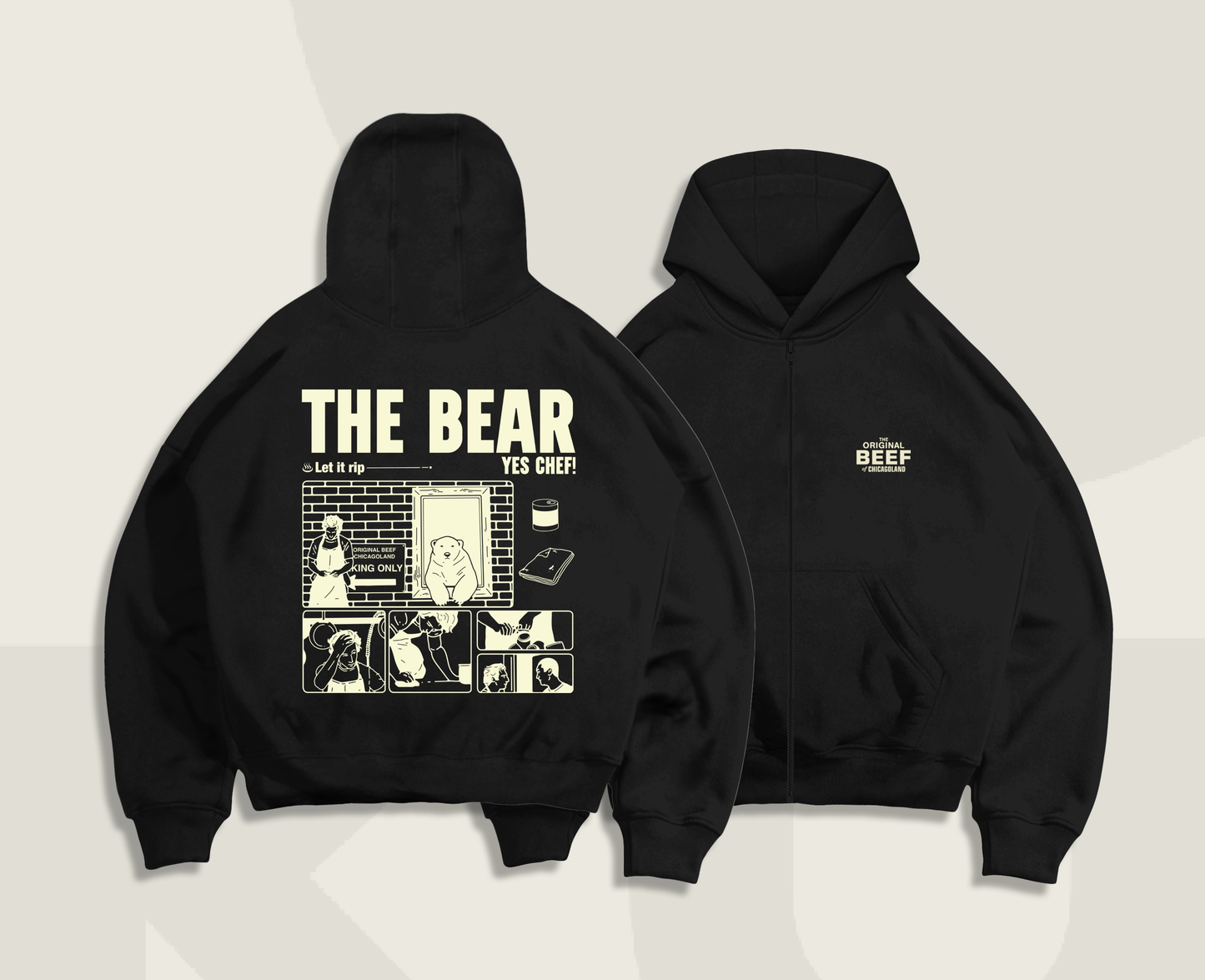 THE BEAR ZIP-UP HOODIE