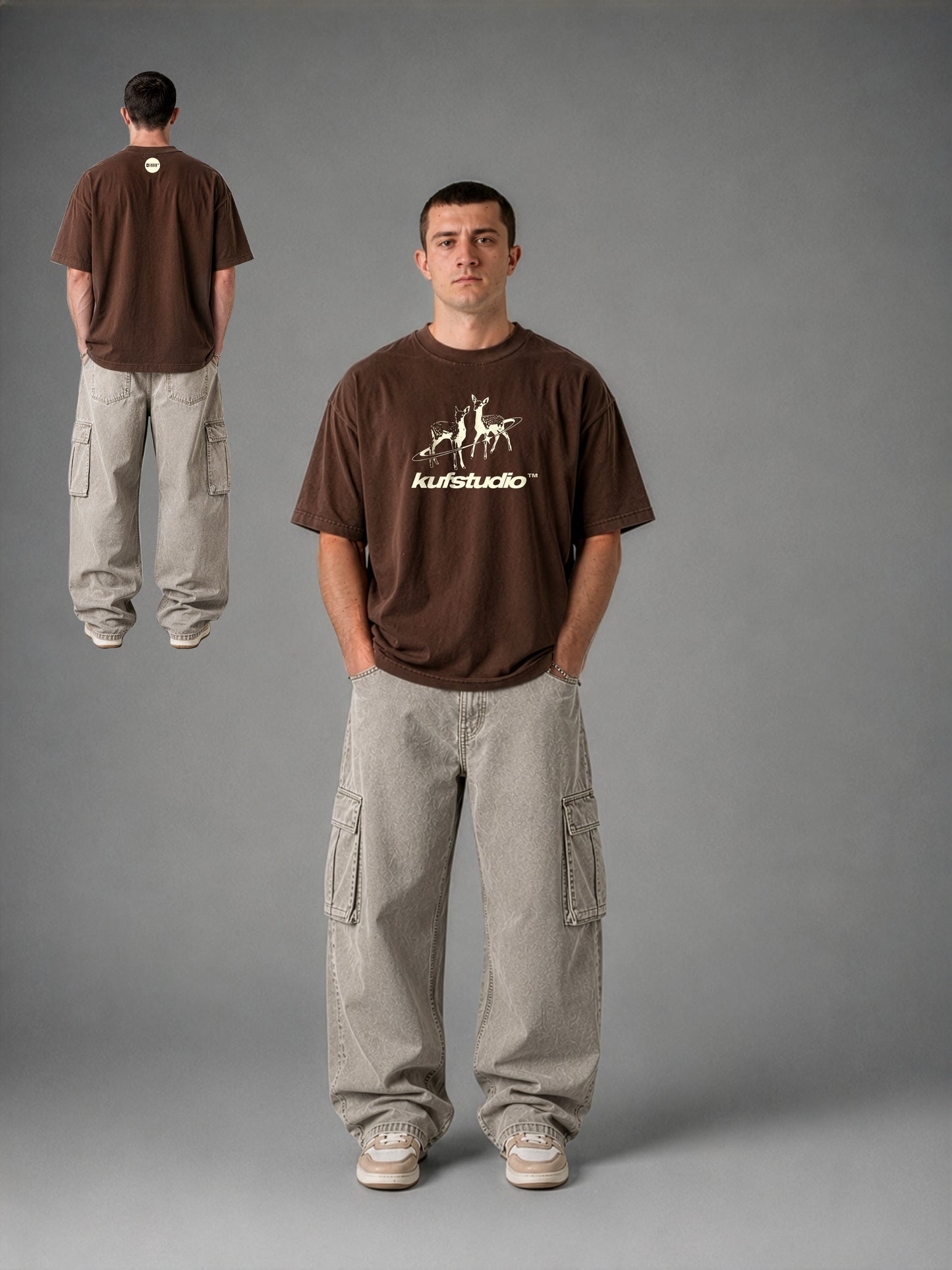 KUF STUDIO DEER BASIC T-SHIRT
