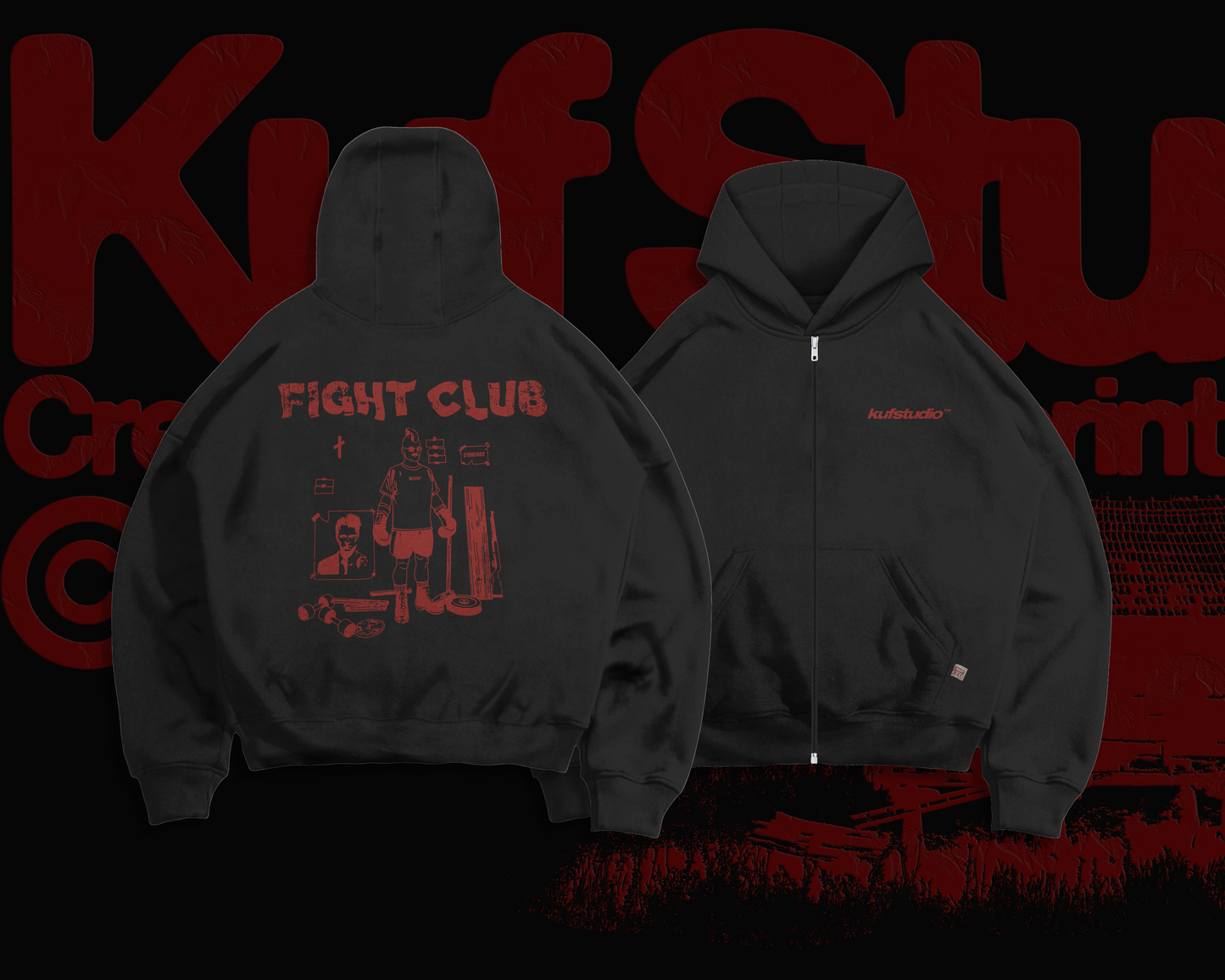 FIGHT CLUB ZIP-UP HOODIE