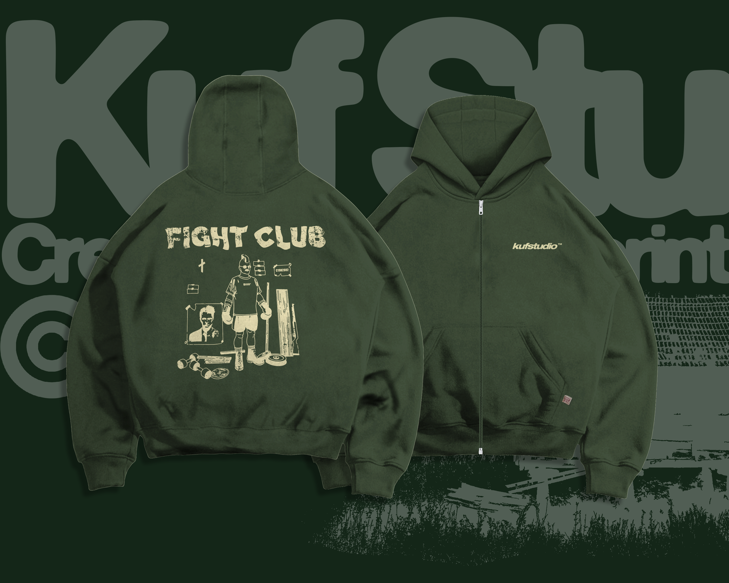 FIGHT CLUB ZIP-UP HOODIE