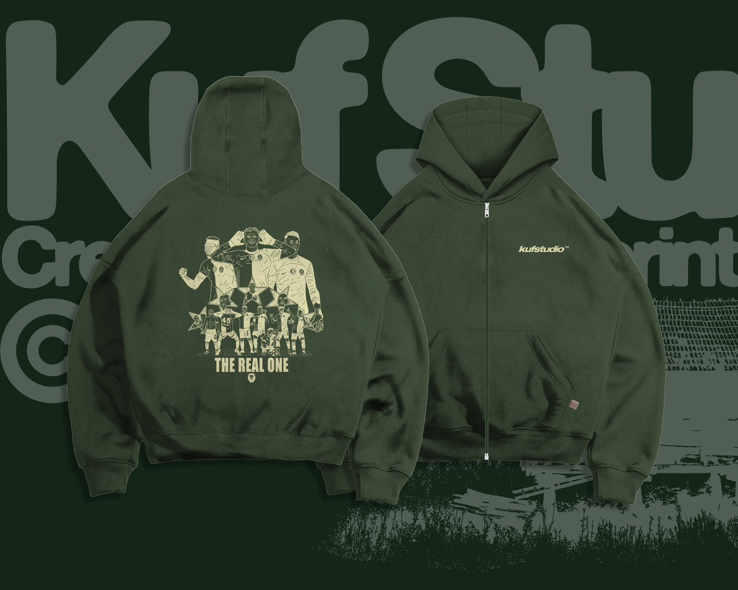 THE REAL ONE ZIP-UP HOODIE