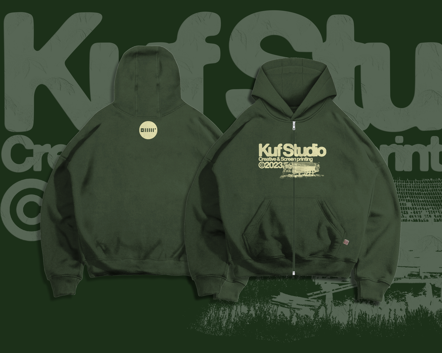 KUF STUDIO ZIP-UP HOODIE