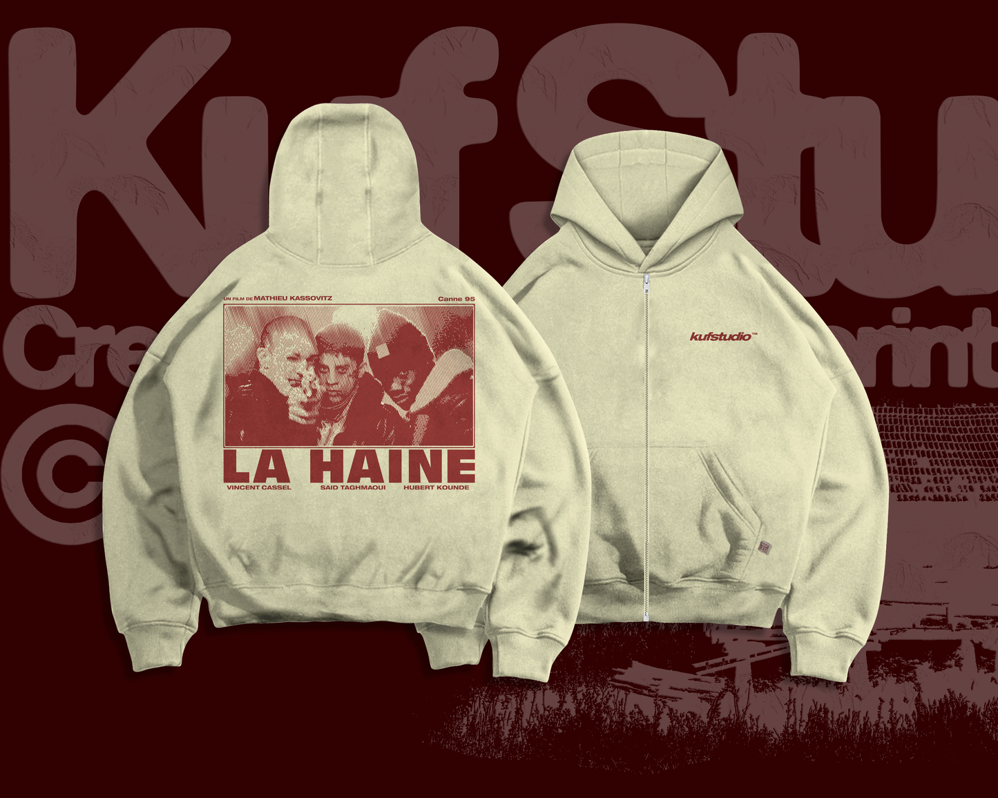 LA HAINE ZIP-UP HOODIE