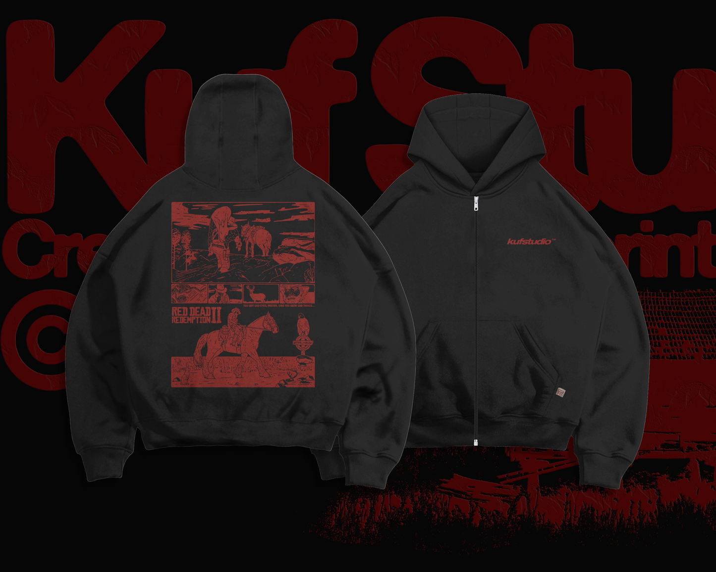 RED DEAD REDEMTION  ZIP-UP HOODIE
