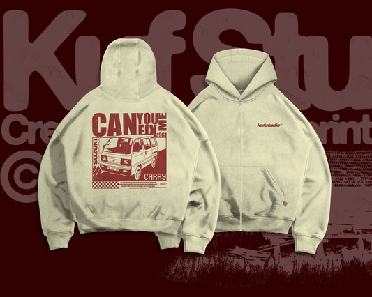 ÜZGÜN ARABA ZIP-UP HOODIE