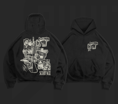 SCARFACE  ZIP-UP HOODIE