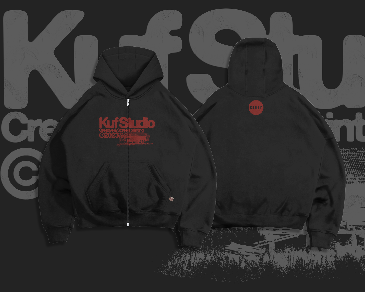 KUF STUDIO ZIP-UP HOODIE