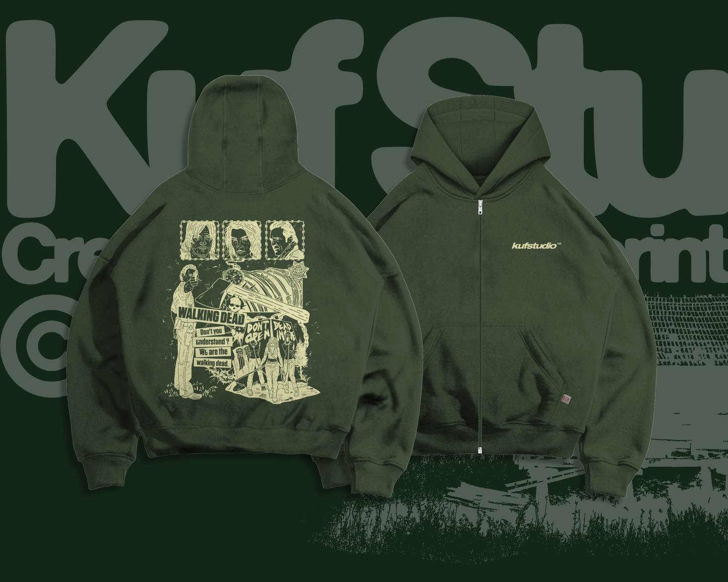 THE WALKING DEAD ZIP-UP HOODIE