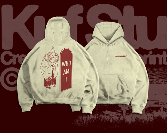 WHO AM I ZIP-UP HOODIE