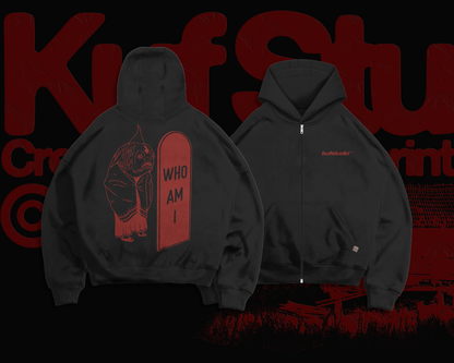 WHO AM I ZIP-UP HOODIE