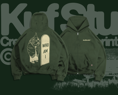 WHO AM I ZIP-UP HOODIE